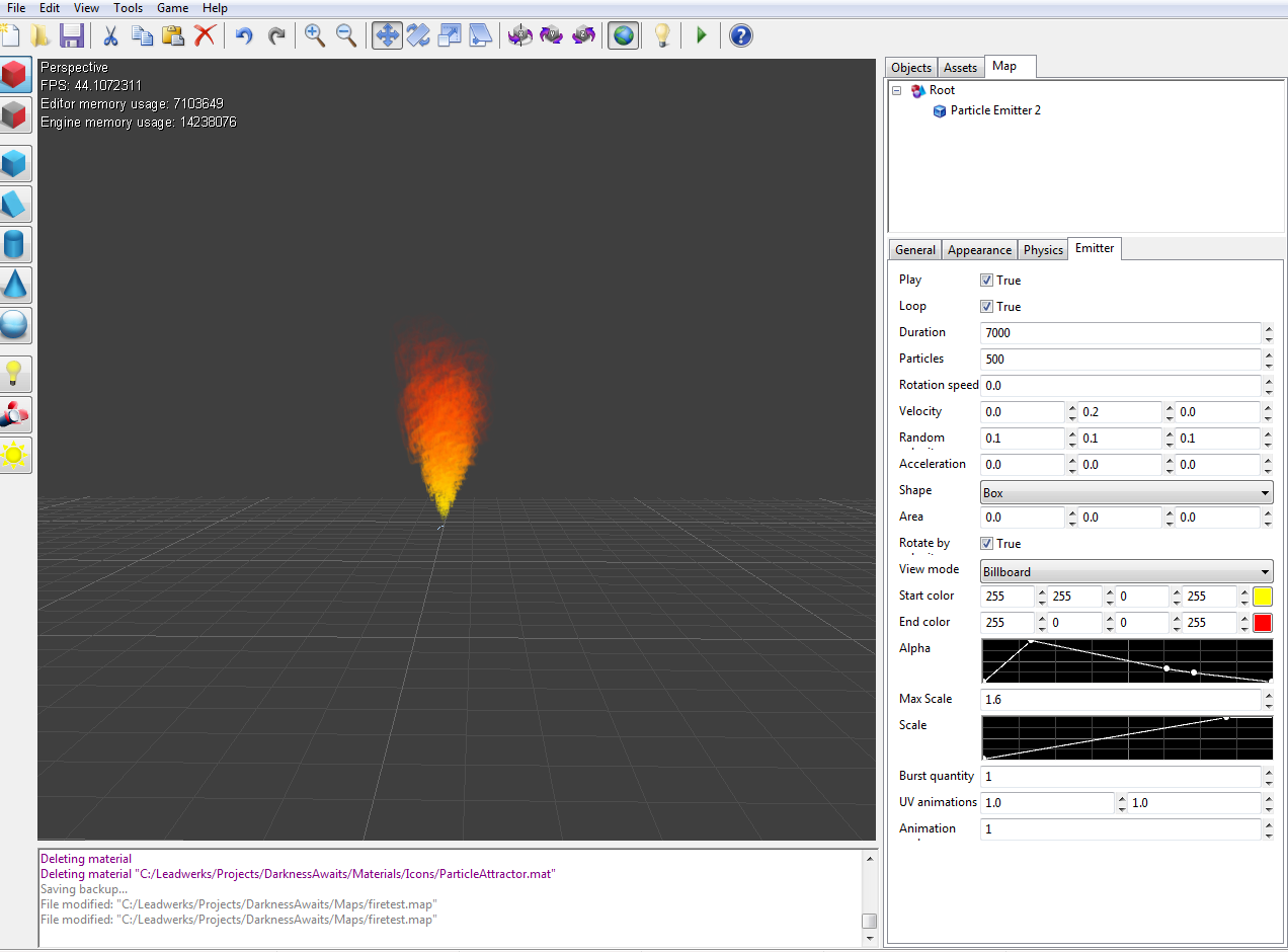 Leadwerks Particle Editor